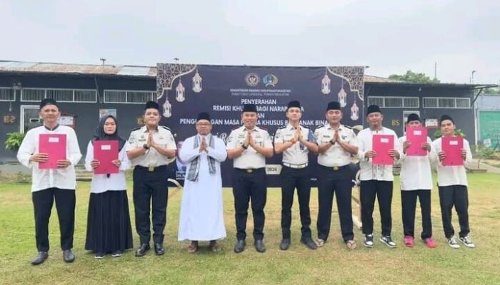 Rutan Rengat Gelar Shalat Id Berjamaah dan Bagikan Remisi Sebanyak 402 Warga Binaan