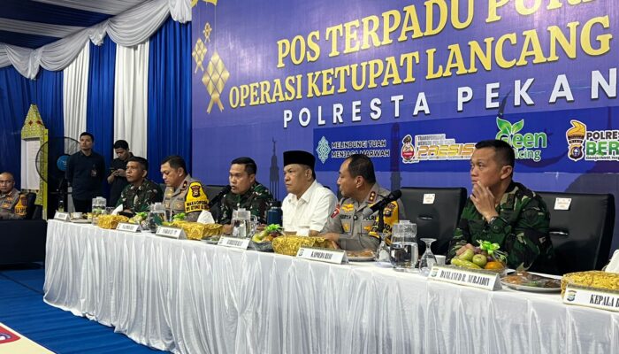 Kodam XIX/ Tuanku Tambusai Siagakan 2.300 Personel,Pangdam Bersama Kapolda Pantau Malam Takbiran
