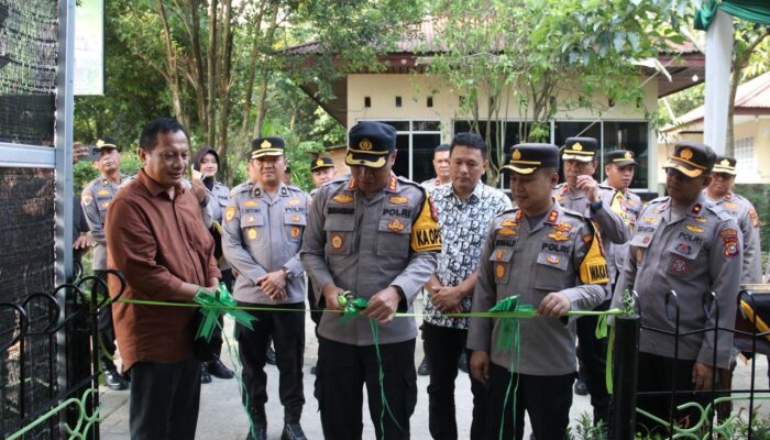 Dukung Program Green Policing Polda Riau, Polsek Kulim Resmikan Tabung Harmoni Hijau dan Bank Pohon