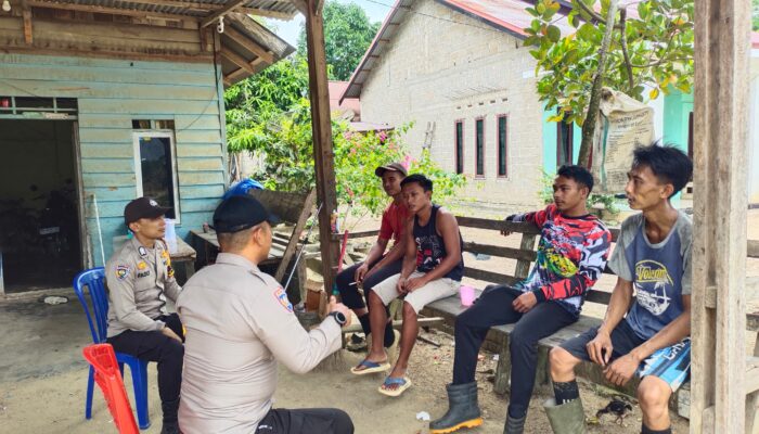 Bangun Kesadaran Kolektif, Polsek Peranap Terus Beri Himbauan Larangan PETI