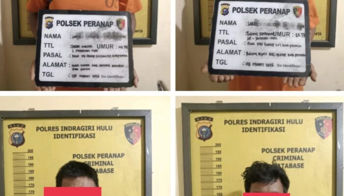 Spesialis Maling Sepeda Motor di Peranap Diringkus, Polisi Kejar Penadah Sampai ke Kabupaten Tetangga