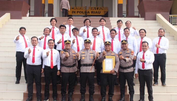 Komitmen “Zero Tolerance”, Polres Rohil Terima Penghargaan dari Kapolda Riau 