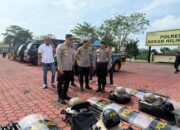 Hadapi Situasi Nasional, Kapolres Rohil Cek Sarpras Dalmas