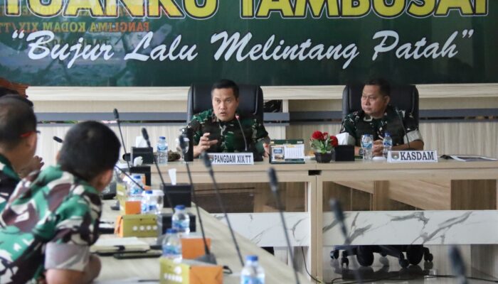 Kodam XIX/Tuanku Tambusai Gelar Paparan Konsep Operasi, Pangdam Tekankan Kesiapsiagaan dan Sinergi Satuan
