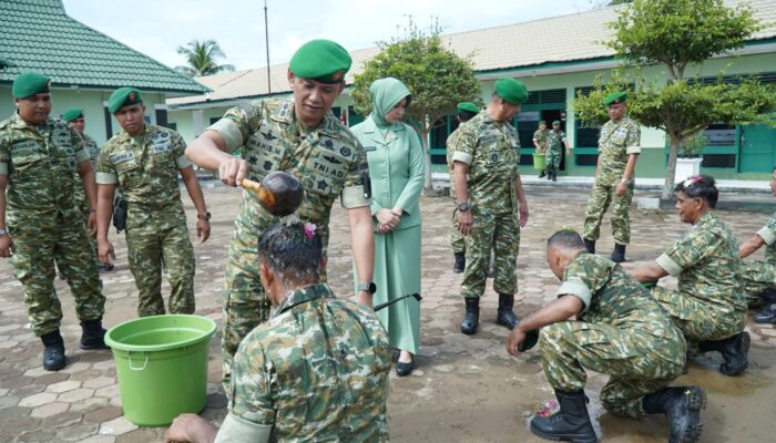 Korps Raport Kodim 0314/Inhil, Sejumlah Bintara dan Tamtama Terima Kenaikan Pangkat