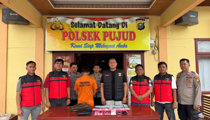 Polsek Pujud Ungkap Kasus Narkotika, Sita Sabu Seberat 47,23 Gram