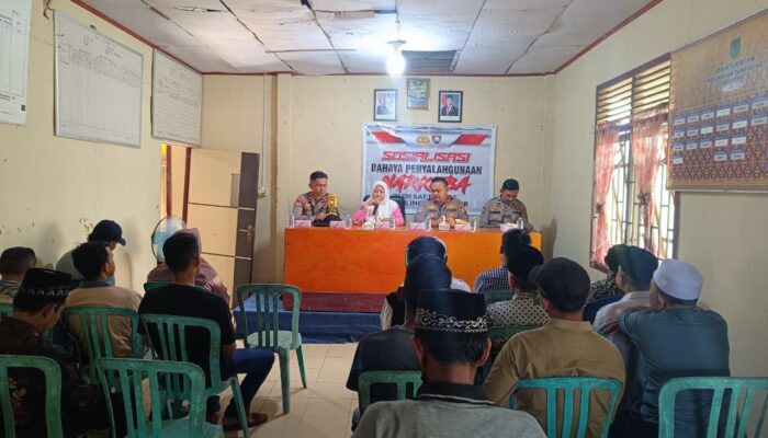 Polres Inhil Gelar Sosialisasi Bahaya Narkoba di Tempuling, Ajak Masyarakat Aktif Cegah Peredaran