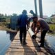 Polres Rohil Kebut Jembatan ke SD 025 Bagan Hulu, Permudah Akses Pelajar