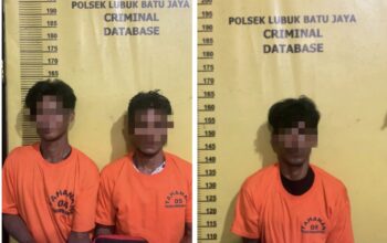 Polsek LBJ Ungkap Kasus Narkoba Dikecamatan Pasir Penyu, Hasilnya Tiga Tersangka Dibekuk