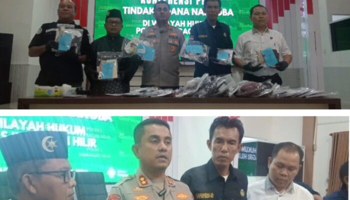 Januari-April 2026, Polres Inhil Ungkap 64 Kasus Narkoba dan Amankan 79 Tersangka