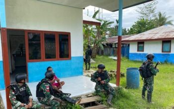 TNI Hadir Memberikan Rasa Aman Terhadap Saudara Diujung Timur Indonesia
