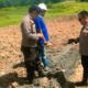 Kapolsek Rengat Barat Turun Langsung Monitoring Program Ketahanan Pangan di Desa-Desa
