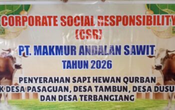 Menyambut Hari Raya Idul Adha 1447 H – 2026 M PMKS Makmur Andalan Sawit Salurkan Hewan Kurban ke 4 Desa