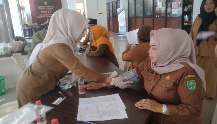 Puskesmas Sipayung Gelar Cek Kesehatan Gratis di Kantor Camat Rengat