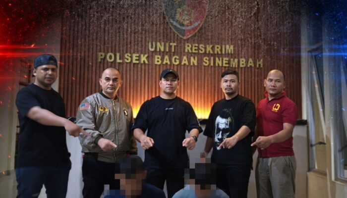 Polsek Bagan Sinembah Polres Rokan Hilir Gerebek Rumah, Hasilnya 2 Tersangka Sabu Diciduk 