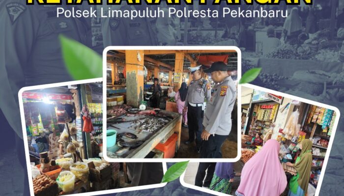 Monitoring Pasar Tradisional, Langkah Polresta Pekanbaru Menjaga Ketahanan Pangan
