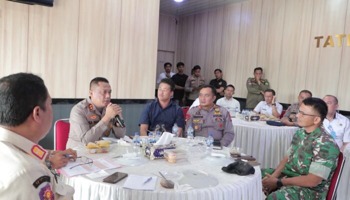 Jelang Bakar Tongkang Bagansiapiapi, Polres Rohil Gelar Rakor: Mobil Dibatasi, Karhutla Diwaspadai