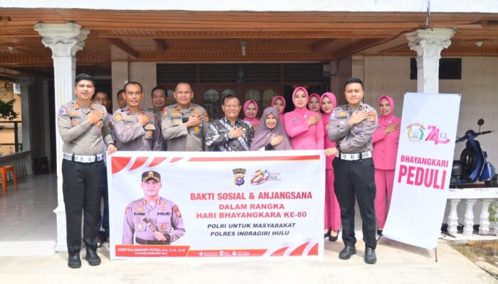 Rangkaian Hari Bhakti Hari Bhayangkara Ke-80, Kapolres Laksanakan Anjangsana ke Purnawirawan Polri