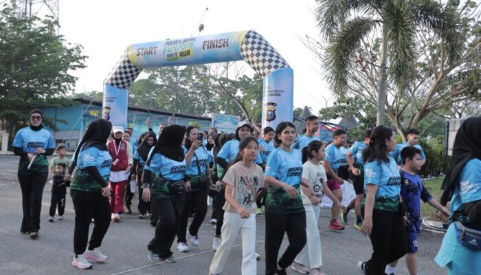 Polres Rohil Gelar Bhayangkara Run 2026, 100 Runners Pererat Polri dan Masyarakat