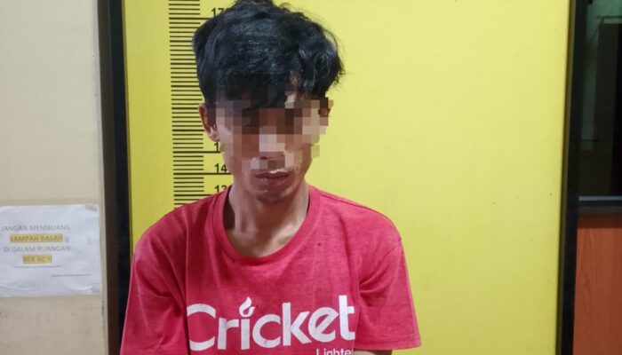Lagi Tidur, Digrebek Polisi Sektor Pasir Penyu, Simpan 5 Paket Sabu