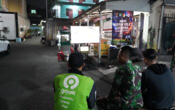 Korem 051 Wijayakarta Nobar Piala Dunia 2026 Bareng Warga Ojek Jababeka Bekasi