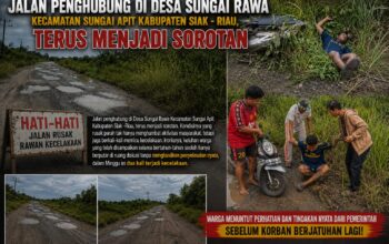 Jalan Sungai Rawa Terus Makan Korban, Tokoh Masyarakat Desak PT Ekasapta Paramita Energi Bertanggung Jawab