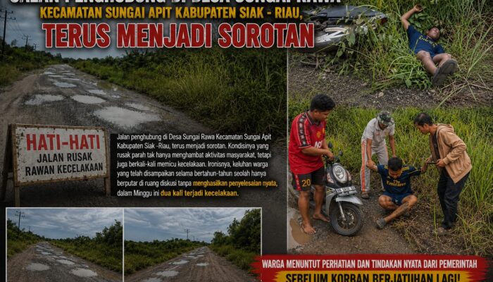 Jalan Sungai Rawa Terus Makan Korban, Tokoh Masyarakat Desak PT Ekasapta Paramita Energi Bertanggung Jawab