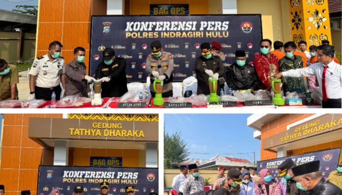 Polres Inhu Catat Sejarah Baru: Sita 9,7 Kg Sabu 19 Ribu Butir Ekstasi, Ketua DPRD Beri Apresiasi