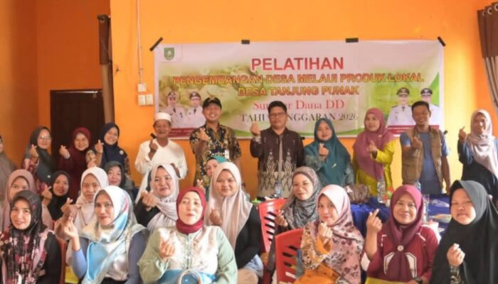 Pelatihan Produk Lokal Desa di Tanjung Punak Dibuka, Kades Asri Ismail Optimis UMKM Naik Kelas