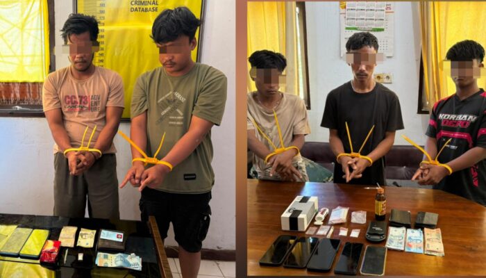 Belum Genap Sebulan Menjabat, Kanit Reskrim Polsek Batang Cenaku Langsung Tancap Gas, 5 Pelaku Narkoba Dibui