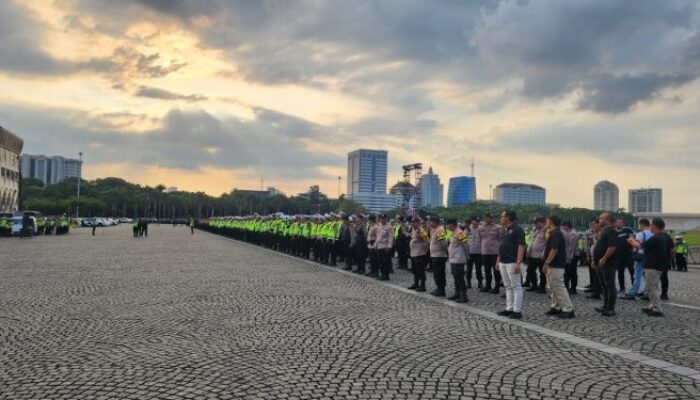 Pengamanan Ketat Aksi Aliansi Mahasiswa di Monas, Polres Jakpus Siagakan 4.132 Personel