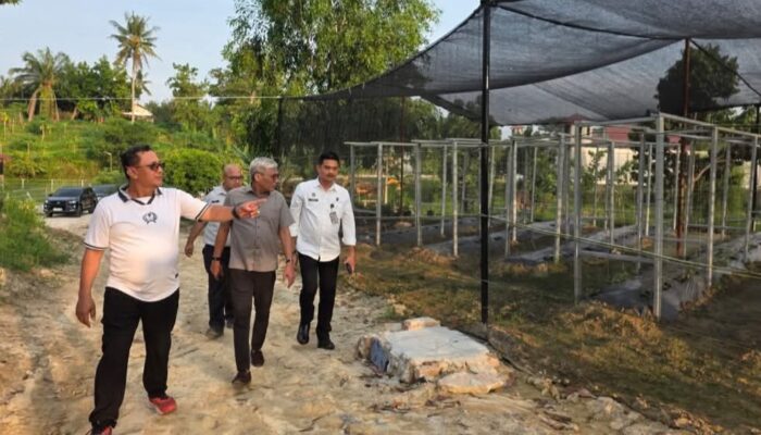Kakanwil Ditjenpas Riau Bersama Anggota Komisi XIII DPR RI Tinjau Program Ketahanan Pangan di Rutan Pekanbaru