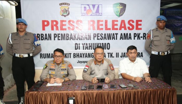 Pilot WN AS PT AMA Tewas Ditembak di Yahukimo, Satgas Damai Cartenz Dalami Peran KKB Bakusip
