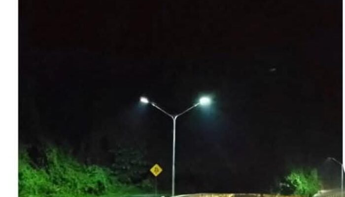 Penerangan Jalan Tanjakan Kedabuhan Akhirnya Terpasang, Bukti Kerja Nyata Walikota Rasayid Bancin