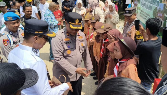 Kapolri Resmikan Jembatan Merah Putih di Rohil, Akses 160 Meter untuk Warga