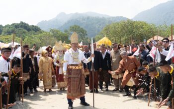 Turun Mandei Begawi Festival 2026, Pangdam XXI/RI Resmi Jadi Keluarga Adat Lampung
