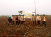 Kapolsek Batang Tuaka IPDA Dahri Pimpin Penanaman Jagung Pipil Bersama Poktan Karya Baru