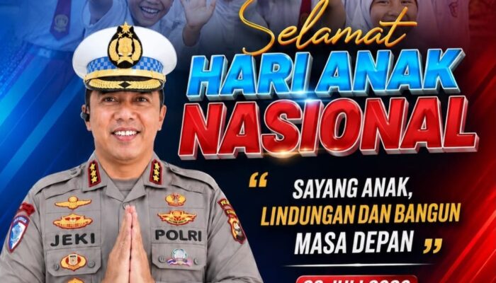 Dirlantas Polda Riau Kombes Jeki Rahmat: Sayang Anak, Lindungi dan Bangun Masa Depan di Hari Anak Nasional 2026