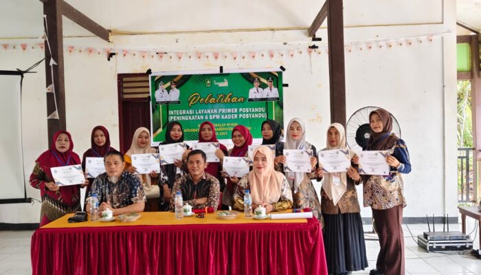 Tingkatkan Kompetensi Kader, Pemdes Pangkalan Nyirih Gelar Pelatihan 6 SPM Posyandu