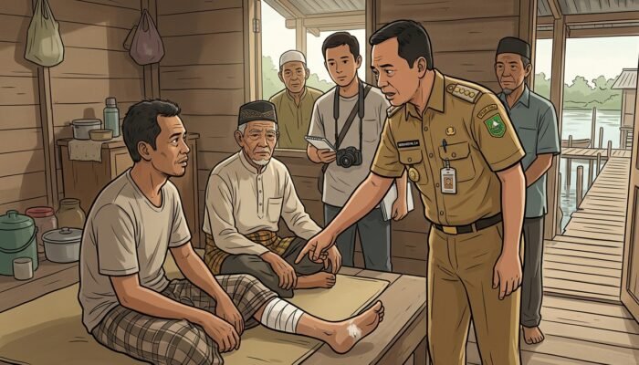 Buaya Muara Terkam Warga di Sungai Sendewo Meranti, Korban Selamat Alami Luka di Kaki