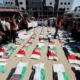 Gaza Gelar Pemakaman Massal 50 Jenazah Korban Serangan Israel