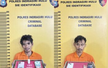 Aksi Kejar-Kejaran Antara Polisi Dan Pengedar Sabu di Kebun Sawit, Satresnarkoba Polres Inhu Ringkus Dua Pelaku