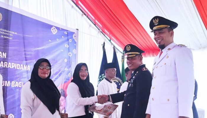 596 WBP Rutan Kelas IIB Rengat Terima Remisi Umum HUT RI ke-81, 4 Orang Langsung Bebas