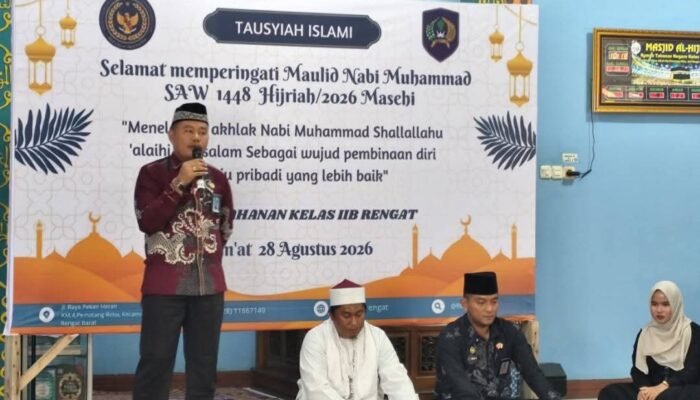 Peringati Maulid Nabi 1448 H, Rutan Rengat Gelar Tausiah Islam dan Hadroh untuk Warga Binaan