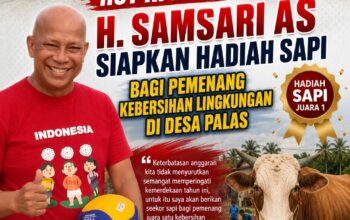 HUT RI ke-81 di Desa Palas Meriah, Kades H. Samsari Siapkan Hadiah 1 Ekor Sapi untuk Juara Lomba Kebersihan