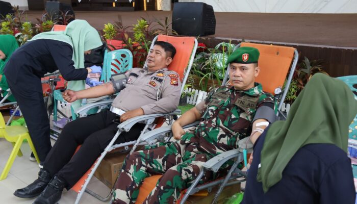 HUT Ke-1 Kodam XIX Tuanku Tambusai, TNI-Polri-Persit Gelar Donor Darah Target 200 Kantong
