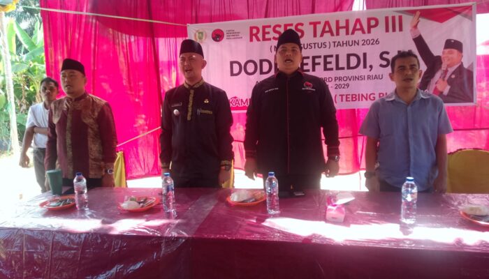 Dodi Nefeldi Gelar Reses Tahap III di Dapil Inhu – Kuansing, Serap Aspirasi Infrastruktur hingga Pendidikan