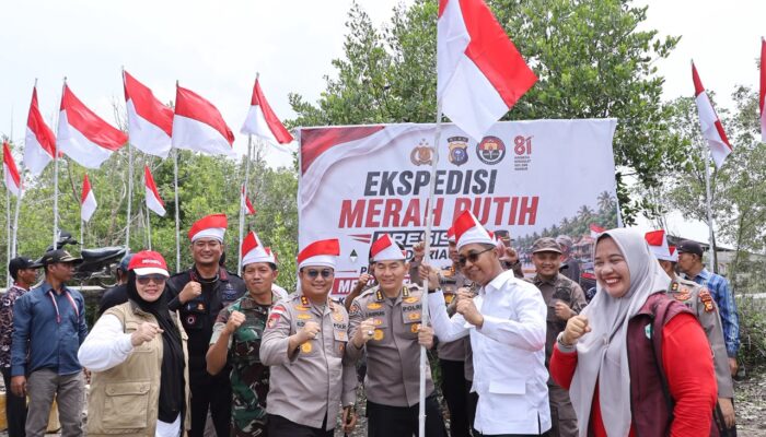 Ekspedisi Merah Putih Presisi Polda Riau Hadir di Panipahan, Salurkan Bantuan dan Layanan Kesehatan