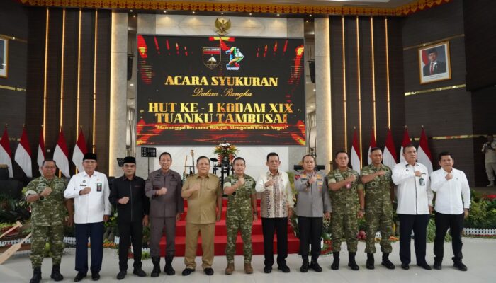 Kodam XIX Tuanku Tambusai Tandai Satu Tahun Pengabdian Bersama Rakyat