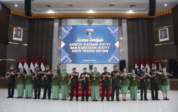 Kodam XIX Tuanku Tambusai Gelar Sertijab Asintel dan Kakesdam, Tradisi Satuan Berlangsung Khidmat